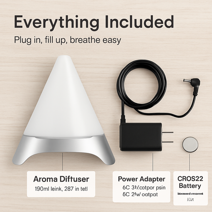 120ml Cool Mist Humidifier Ultrasonic Aroma Essential Oil Diffuser w/Soothing Sounds 7 Color Night Lights Waterless Auto Off for Relaxation and Sleepi