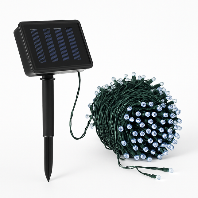 12M 100 LEDs Solar String Fairy Lights Outdoor String Lamps Garden Xmas Decor Lamp