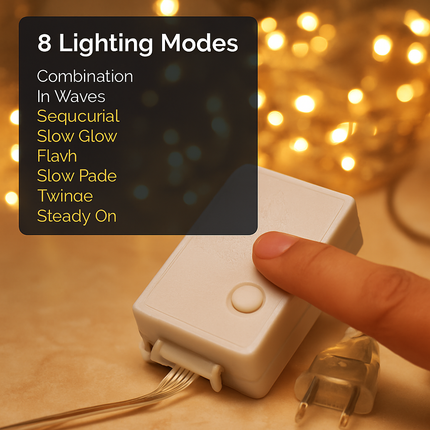 3M 300 LEDs String Curtain Light IP44 String Fairy Lights Party Xmas Decor Lamps W/ Remote