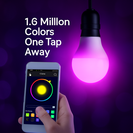 1.6 Million Color Smart Wireless LED Bulb Light