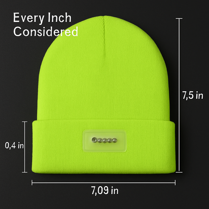 Unisex 5 LED Knitted Beanie Winter Warm Hat Camping Jogging Running Cap Headlamp