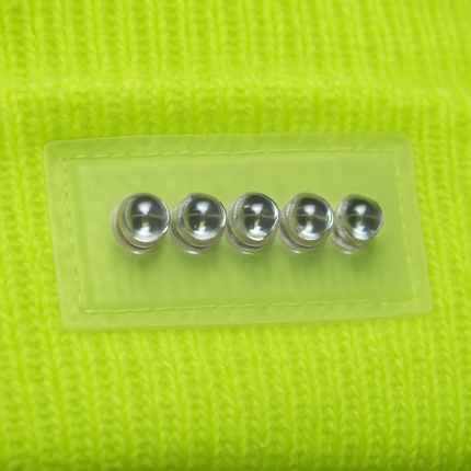 Unisex 5 LED Knitted Beanie Winter Warm Hat Camping Jogging Running Cap Headlamp