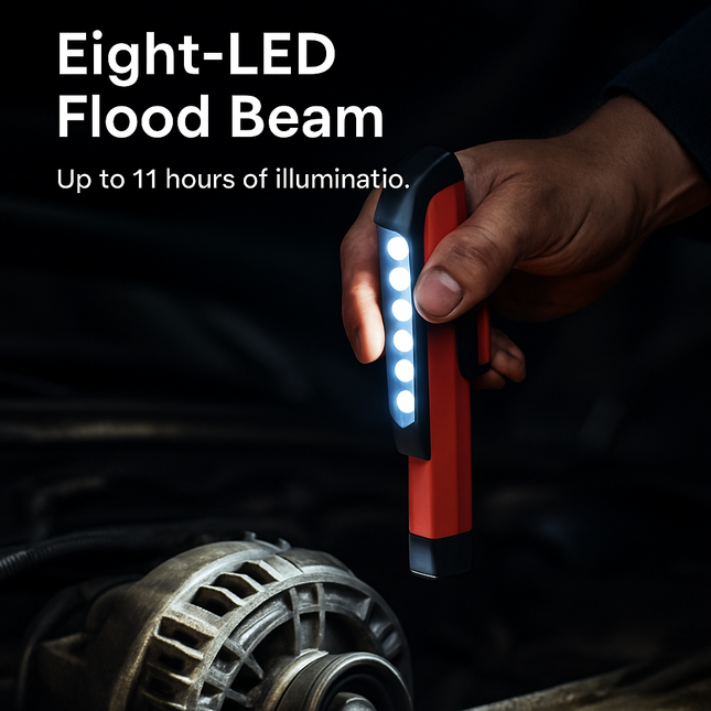 LED Pocket Pen Light - Compact Magnetic Flashlight