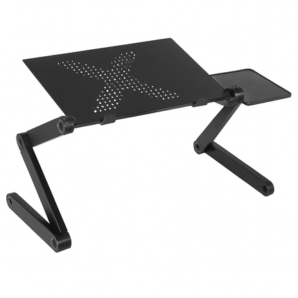 Foldable Laptop Table for Bed & Desk with Mouse Board
