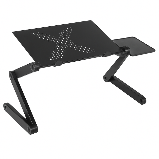Foldable Laptop Table for Bed & Desk with Mouse Board