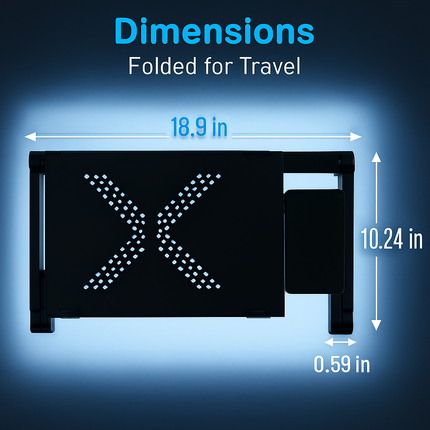 Foldable Laptop Table for Bed & Desk with Mouse Board