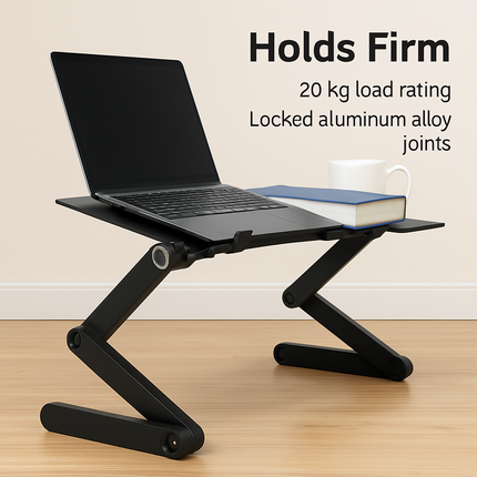Foldable Laptop Table for Bed & Desk with Mouse Board