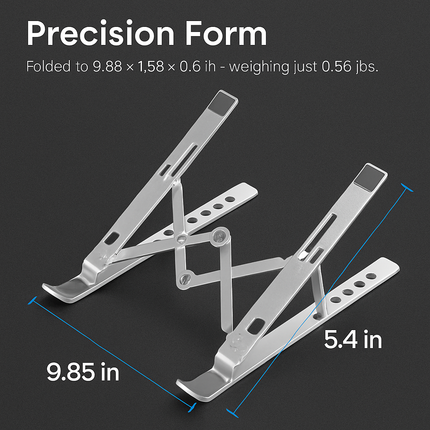 Foldable Aluminum Laptop Stand with Adjustable Angles