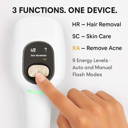 3-in-1 Ice Cooling IPL Hair Removal for Home Use
