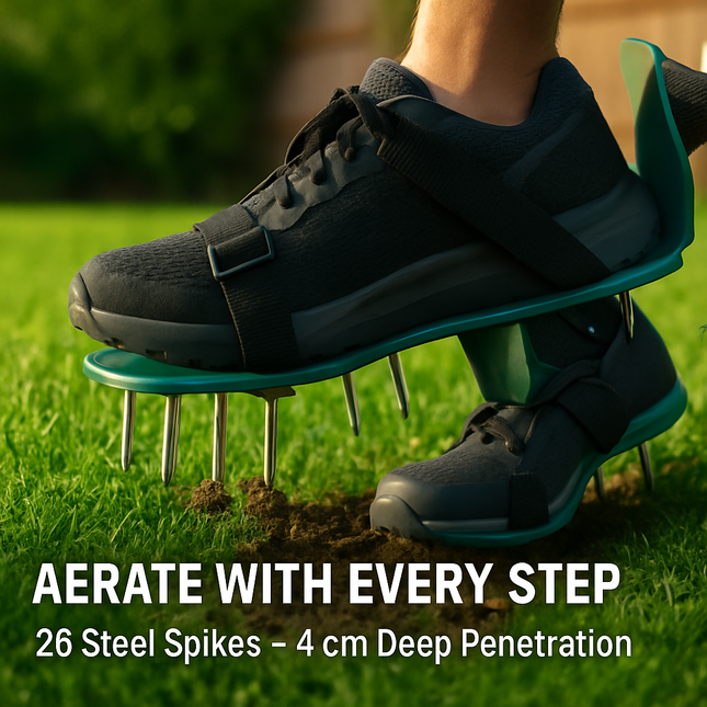 Lawn Aerator Shoes with Adjustable Straps for Lawn