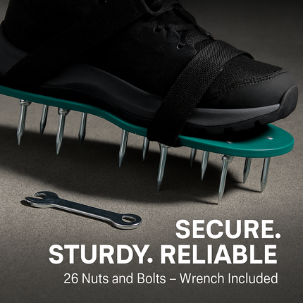 Lawn Aerator Shoes with Adjustable Straps for Lawn