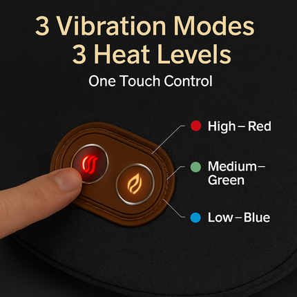 2 In 1 Electric Lumbar Massager Support Pillow Memory Foam Lower Back Massager with Heat Vibration Adapter for Pain Relief