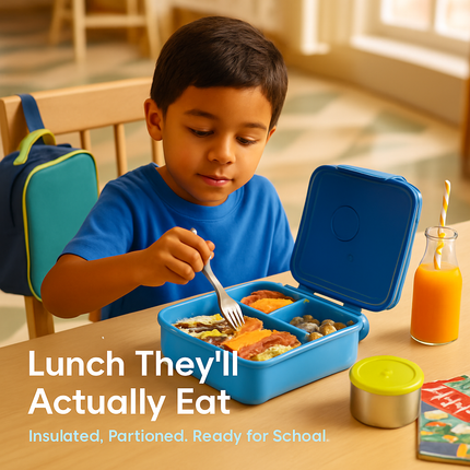 Kids Lunch Box Thermal Container with Insulated Bag