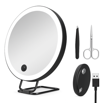 30X Magnifying Mirror with Light Travel Makeup Mirror