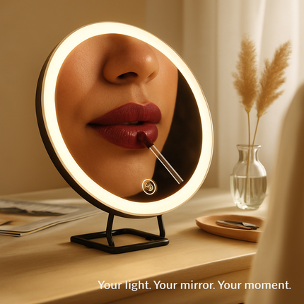 30X Magnifying Mirror with Light Travel Makeup Mirror