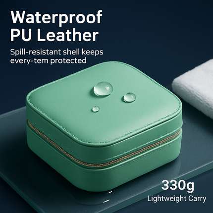 Portable Travel Makeup Bag with LED Mirror