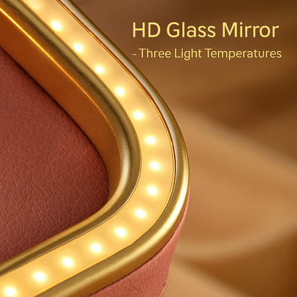 Portable Travel Makeup Bag with LED Mirror