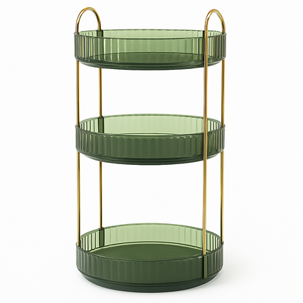 3 Tier Rotating Makeup Organizer for Perfume and Cosmetics