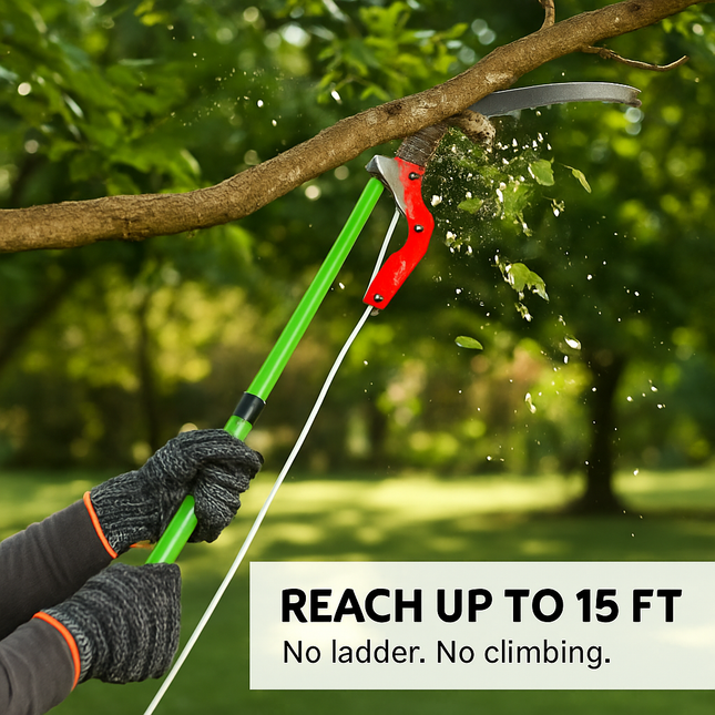 Extendable Manual Pole Saw for High Branches