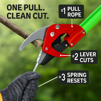 Extendable Manual Pole Saw for High Branches