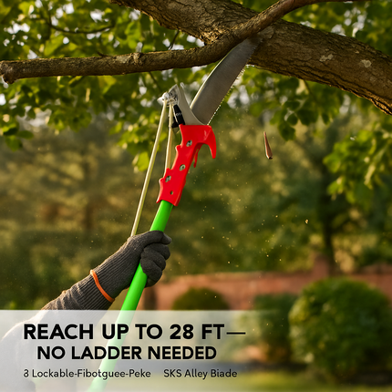 Extendable Manual Pole Saw for High Branches