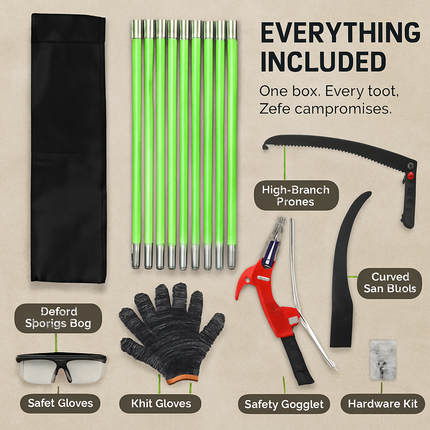 Extendable Manual Pole Saw for High Branches