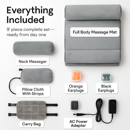 Full Body Massage Mat with Heat and Vibration