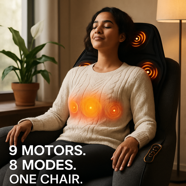 Full Body Massage Chair Pad with Heat for Home & Car