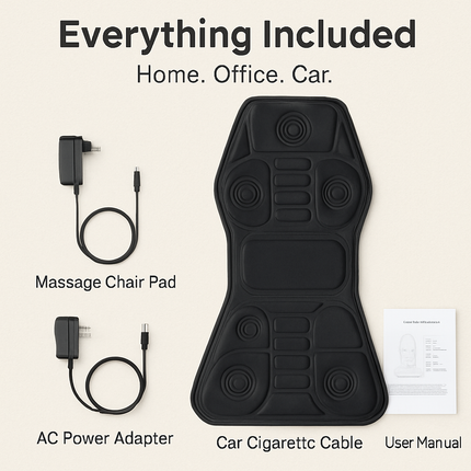 Full Body Massage Chair Pad with Heat for Home & Car