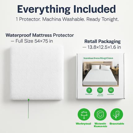Waterproof Mattress Protector with Deep Pocket