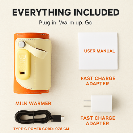 Baby Milk Warmer for Travel and On-The-Go Feeding