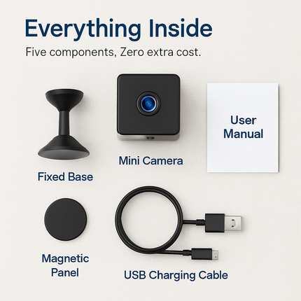 Mini Security Camera with WiFi for Home Monitoring