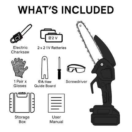 Mini Chainsaw Cordless Portable Pruning Tool
