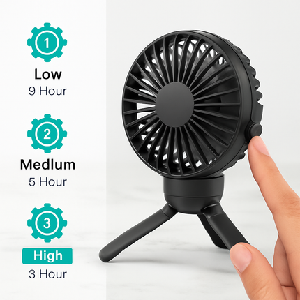 Baby Stroller Fan with Flexible Tripod Clip On