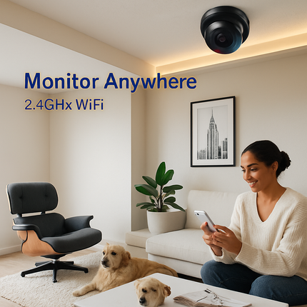 WiFi IP Camera with Motion Alerts and Night Vision