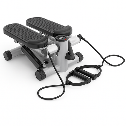 Compact Stepper with Resistance Bands for Home Workout