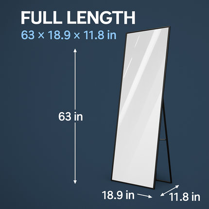 Full Length Mirror - Freestanding Floor Mirror for Bedroom