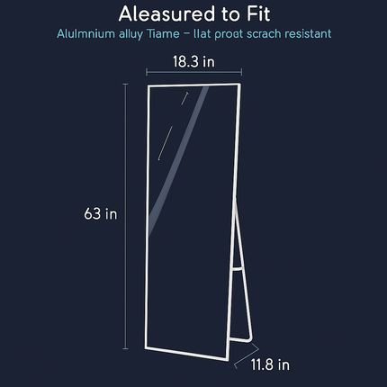 Full Length Mirror - Freestanding Floor Mirror for Bedroom