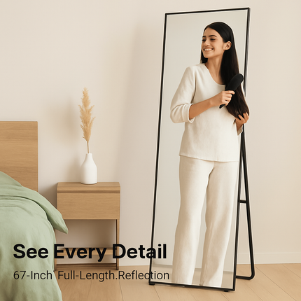 Full Length Mirror - Freestanding Floor Mirror for Bedroom