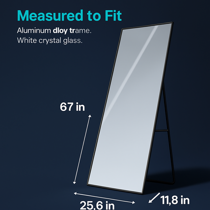 Full Length Mirror - Freestanding Floor Mirror for Bedroom