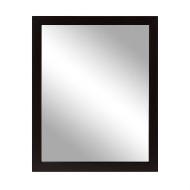 Wall Mount Mirror with Wood-Like Frame, Rectangular