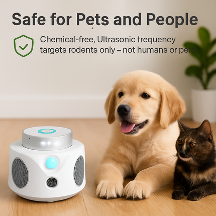 360° Ultrasonic Rodent Repellent for Indoor Use