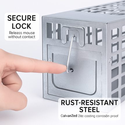 Humane Live Mouse Trap Cage for Reusable Safe Catch
