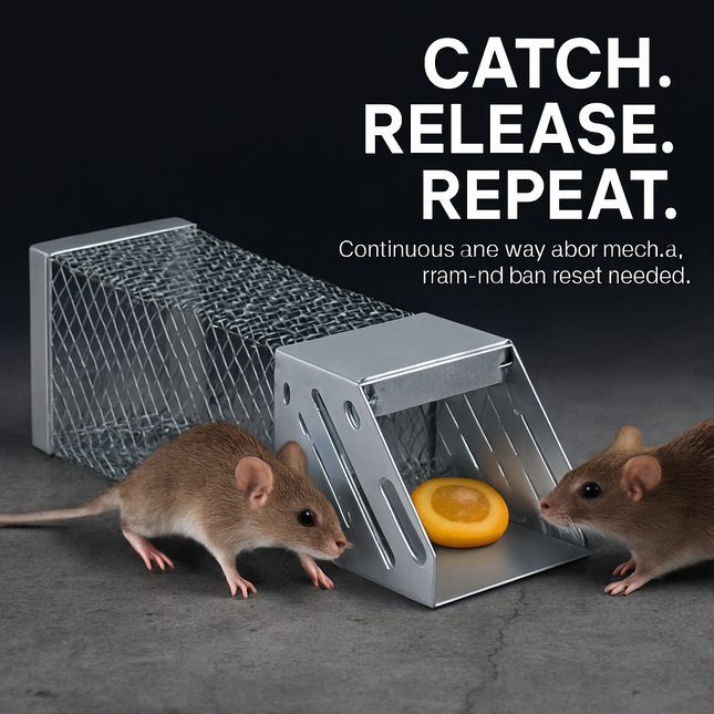 Automatic Continuous Rat Trap for Small Rodents