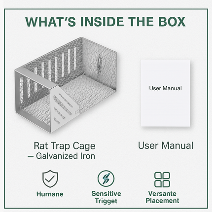 Automatic Continuous Rat Trap for Small Rodents
