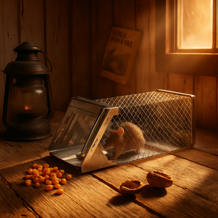 Automatic Continuous Rat Trap for Small Rodents