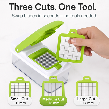 Vegetable Slicer with Interchangeable Blades for Quick Prep