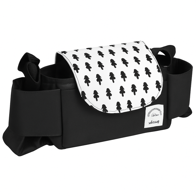 Stroller Organizer Bag with 6 Pockets and Cup Holders