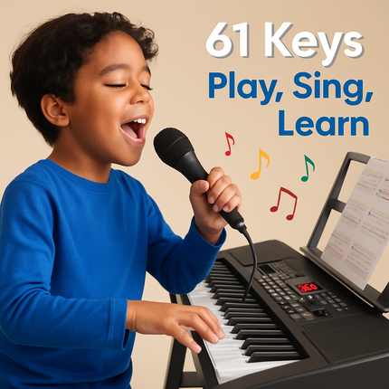 61 Keys Digital Music Keyboard with Stand