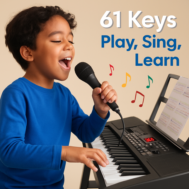 61 Keys Digital Music Keyboard with Stand